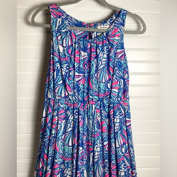 LILLY PULITZER Dress Girls XLarge For Target Floral  Maxi Fit & Flare Preppy - Picture 3 of 11